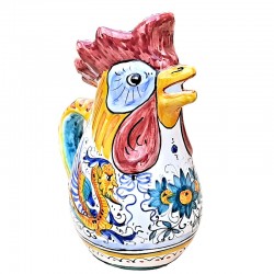 Brocca gallo ceramica maiolica Deruta raffaellesco