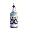 Oliera cilindrica ceramica maiolica Deruta ricco Deruta blu