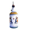 Oliera cilindrica ceramica maiolica Deruta ricco Deruta blu