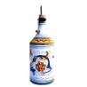 Oliera cilindrica ceramica maiolica Deruta ricco Deruta blu
