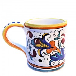 Mug majolica ceramic Deruta rich Deruta yellow