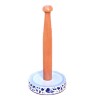 Portarotolo cucina ceramica maiolica Deruta arabesco blu