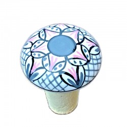 Tappo ceramica maiolica Deruta geometrico 01