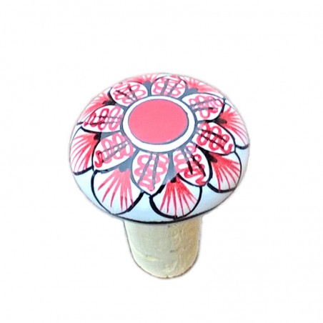 Tappo ceramica maiolica Deruta geometrico 02