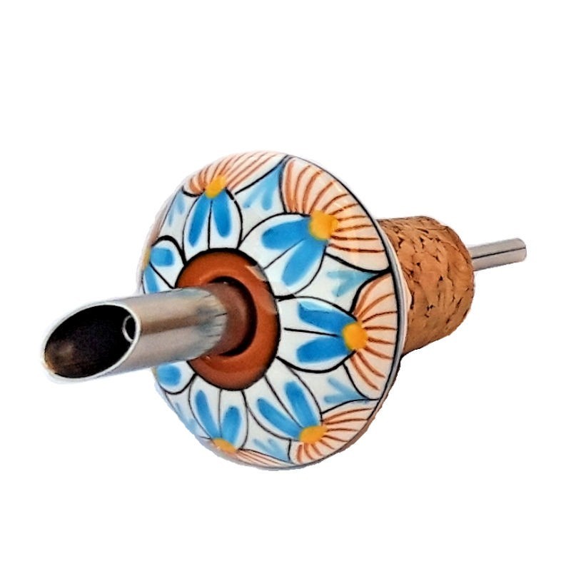 Tappo versatore ceramica maiolica Deruta geometrico 01 Tappo versatore ceramica maiolica Deruta geometrico 01