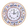 Wall clock majolica ceramic Deruta rich Deruta yellow