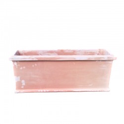 Smooth Orvieto rectangular box terracotta handmade