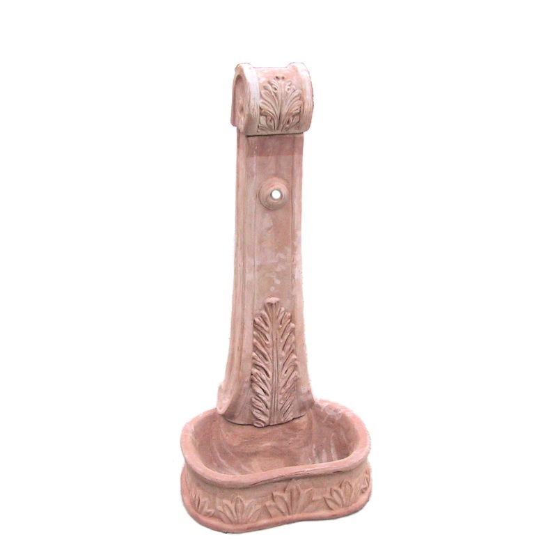 Fontana in terracotta 3 Pezzi Decorata lavorata a mano