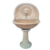 Fontana terracotta da parete decorata 3 pezzi