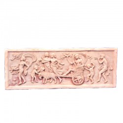 Pannello Terracotta Con Carro Cm. 90