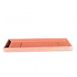 Sottovaso Rettangolare Terracotta Cm. 55 x 20