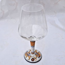 Calice ceramica maiolica Deruta raffaellesco