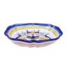 Oval legume tray majolica ceramic Deruta rich Deruta blue
