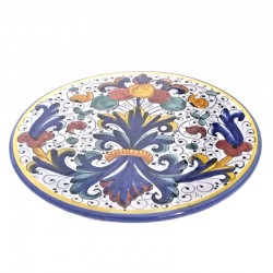 Sottopentola ceramica maiolica Deruta ricco Deruta blu