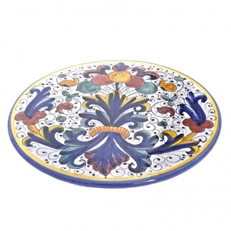 Sottopentola ceramica maiolica Deruta ricco Deruta blu