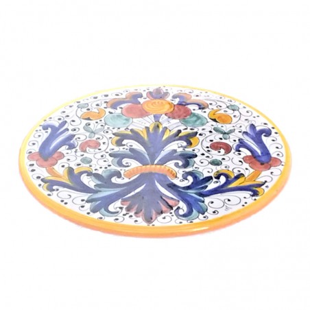 Trivet majolica ceramic Deruta rich Deruta yellow