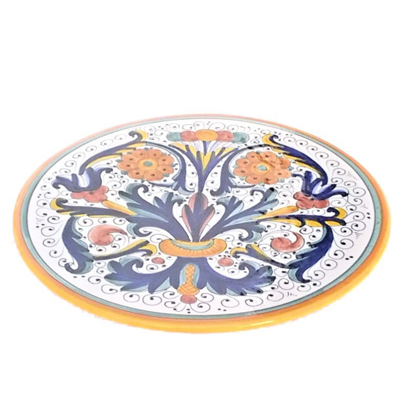 Sottopentola ceramica maiolica Deruta ricco Deruta giallo