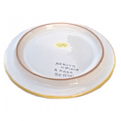 Sottopentola ceramica maiolica Deruta ricco Deruta giallo