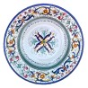 Piatto tavola ceramica maiolica Deruta ricco Deruta blu centrino