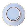 Scalloped table Set 3 PCS ceramic majolica deruta rich Deruta yellow floral doily