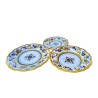 Servizio piatti tavola smerlati ceramica maiolica Deruta raffaellesco centrino