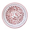 Salad bowl majolica ceramic Deruta red arabesque