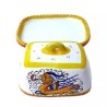 Butter dish 12cm majolica ceramic Deruta raphaelesque
