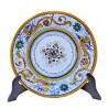 Table plate majolica ceramic Deruta raphaelesque floral doily