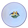 Salad bowl majolica ceramic Deruta little bird
