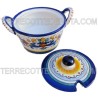 Formaggiera ceramica maiolica Deruta ricco Deruta blu