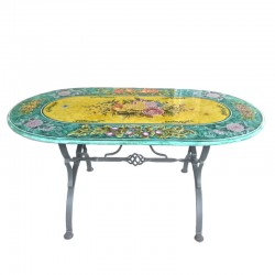 Tavolo ceramica ovale Deruta Cm. 160 x 90