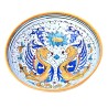 Salad bowl majolica ceramic Deruta raphaelesque