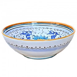 Salad bowl majolica ceramic Deruta raphaelesque