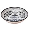 Salad bowl majolica ceramic Deruta rich Deruta black single color