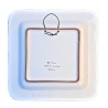 Square wall plate majolica ceramic Deruta pomegranate