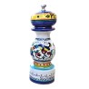 Macina pepe sale ceramica maiolica Deruta ricco Deruta blu