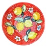 Ciotola ceramica maiolica Deruta Positano rosso