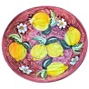 Ciotola ceramica maiolica Deruta Positano rosso scuro