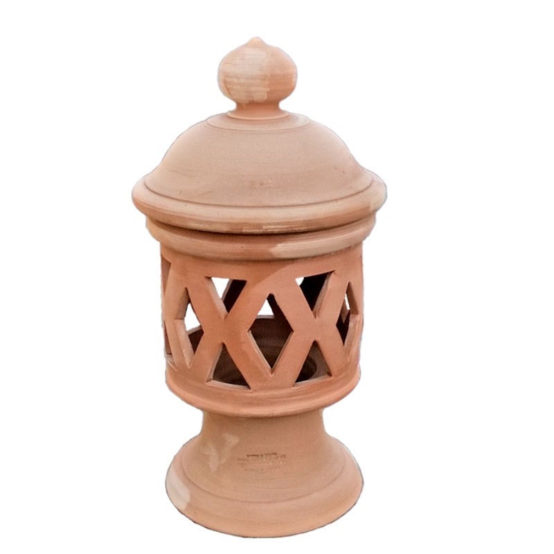Lampada lanterna terracotta intrecciata lavorata a mano Deruta Lampada lanterna terracotta intrecciata lavorata a mano Deruta