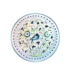 Ciotolina ceramica maiolica Deruta arabesco verde