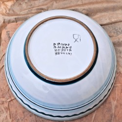 Ciotolina ceramica maiolica Deruta arabesco verde