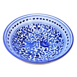 Ciotola ceramica maiolica Deruta arabesco blu