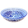 Ciotola ceramica maiolica Deruta arabesco blu