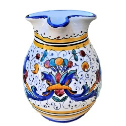 Brocca ceramica maiolica Deruta ricco Deruta blu