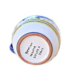 Brocca ceramica maiolica Deruta ricco Deruta blu