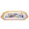 Vassoio ottagonale ceramica maiolica Deruta raffaellesco
