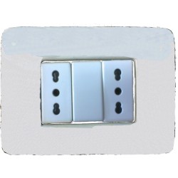 Placca copri interruttori bticino living