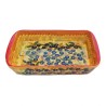 Oven tray majolica ceramic Deruta olives