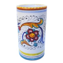 Pen holders majolica ceramic Deruta raphaelesque