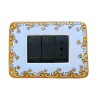 Placca coprinterruttori ceramica maiolica Deruta cornice